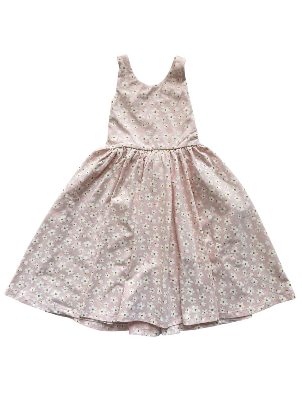 NWT Alice + Ames Pink Daisy Pinafore Dress Size 7